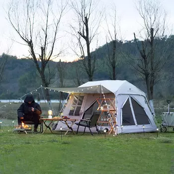 Mobi Garden NX22561015 палатка для кемпинга, ветрозащитная, непромокаемая и солнцезащитная, домашняя палатка, портативная, автоматическая, быстро открывающаяся, утренняя, туманная, белая