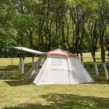 Mobi Garden NX23561007 палатка для пикника в парке на открытом воздухе кемпинг ветрозащитный солнцезащитный козырек семейный переносной кремовый белый