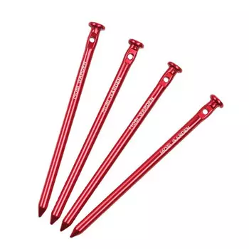 Mobi Garden NXLQI72003, сверхпрочные гвозди из алюминиевого сплава, палатка для кемпинга, навес, коврик, армирующие аксессуары, красный