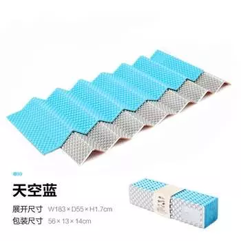 Mobi Garden одинарный коврик, складной влагостойкий коврик для кемпинга, портативный спальный коврик, утолщенный небесно-голубой