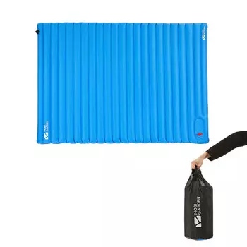 Mobi Garden односпальная и двуспальная надувная кровать, портативная, для кемпинга, влагозащитная подставка для ног, надувной матрас, синий (двойной)