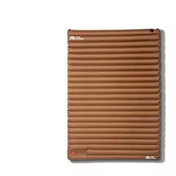 Mobi Garden односпальная и двуспальная надувная переносная кровать, уличный надувной матрас, надувной матрас для ног, золотой коровий каштановый коричневый (двойной)