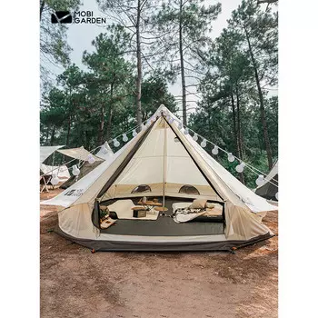 Mobi Garden открытый кемпинг из утолщенного хлопка изысканная палатка для кемпинга Anno 260 + внутренняя палатка + напольный коврик посылка палатка