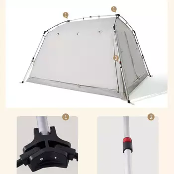 Mobi Garden Outdoor палатка для кемпинга, ветрозащитная, непромокаемая и солнцезащитная, домашняя палатка, портативная автоматическая палатка для отдыха, горного дома