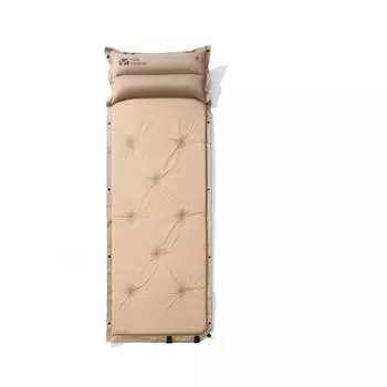 Mobi Garden Outdoor палатка, коврик для сна, надувной матрас, простыня, одинарная, двойная, тройная, тройная, влагостойкая подушка, теплый песочный цвет (одинарный, 3 см).