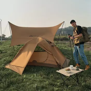 Mobi Garden Outdoor палатка Lengshan 2PLUS NXZQU61017 тёплого песочного цвета