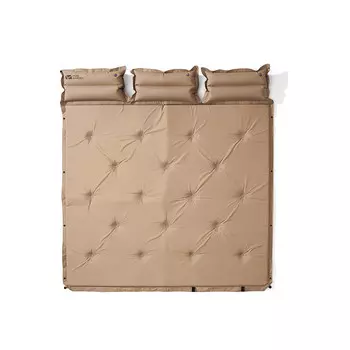 Mobi Garden Outdoor палатка, подушка для сна, воздушная кровать, сон, односпальная, двойная, тройная, влагостойкая подушка, теплый песочный цвет (три человека, 3 см).