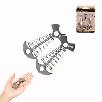 Mobi Garden Outdoor палатка с фиксированными гвоздями для заземления, ветрозащитные гвозди, гвозди из рыбьей кости для платформы из алюминиевого сплава, цвет титана