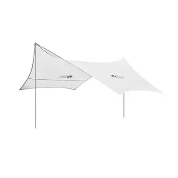 Mobi Garden Outdoor палатка с навесом, складная портативная беседка от солнца, оксфордская версия, утренний туман, белый 440 (средний размер)