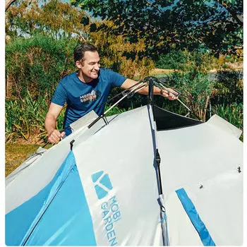 Mobi Garden Outdoor палатка с нулевым движением, автоматическая палатка, непромокаемая версия, складная портативная палатка для кемпинга, небесно-голубая EX19561001