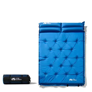 Mobi Garden Outdoor палатка, спальный коврик на воздушной подушке, ворс для кровати, двойной влагостойкий коврик, коврик для кемпинга SP, синий (двойная толщина, 6 см)