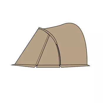 Mobi Garden Outdoor полусферическая шаровая палатка для кемпинга, большое пространство, утолщенная непромокаемая палатка Commander 185, передняя зала, цвет песчаника