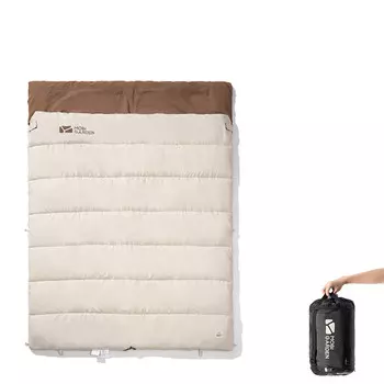 Mobi Garden Outdoor спальный мешок для кемпинга, утолщенный, теплый и холодостойкий Crescent 11-17 цвета слоновой кости (двойной)
