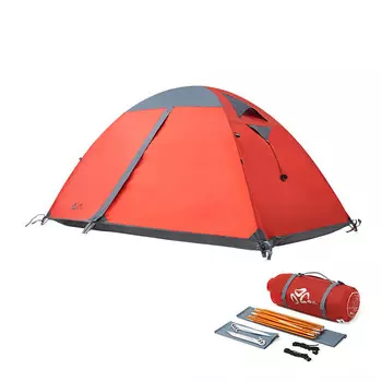 Mobi Garden Outdoor ветрозащитная и защищенная от дождя палатка для кемпинга на 1-4 человек, классическая версия для холодных гор на десять лет - красная (одинарная)