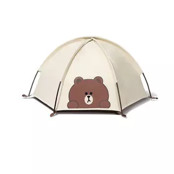 Mobi Garden Палатка Бурый Медведь Палатка Для Домашних Животных Кемпинг Открытый Универсальный Кошачий Гнездо Мяу Палатка Бурый Медведь Бежевый
