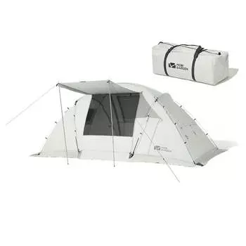 Mobi Garden палатка для кемпинга и уличного оборудования для семьи, две спальни и одна гостиная, ветрозащитная и утолщенная, непромокаемая, семейная, утренний туман, белый