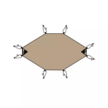 Mobi Garden палатка для кемпинга, полусферическая шаровая палатка, четырехсезонная, утолщенная, непромокаемая, Commander 160, навес (песочный цвет)