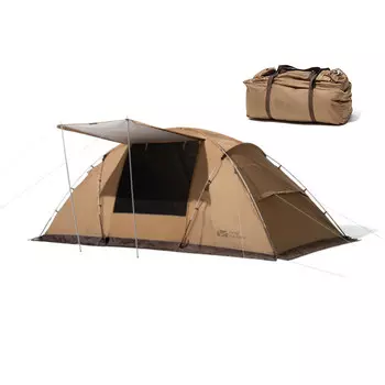 Mobi Garden палатка для кемпинга, уличное оборудование, семейная, две спальни и одна гостиная, ветрозащитная, утолщенная, непромокаемая, семейная, теплого песочного цвета