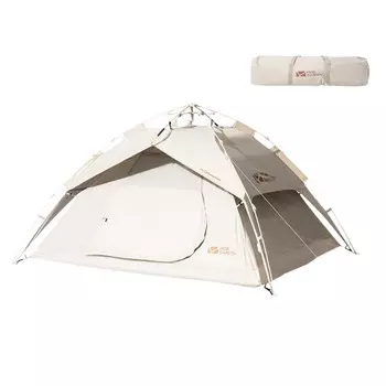 Mobi Garden палатка для пикника, кемпинга, полностью автоматический солнцезащитный козырек, защита от солнца, портативная складная классическая версия с нулевым движением, кремово-белый, для 3-4 человек