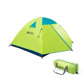 Mobi Garden палатка для походов, кемпинга, непромокаемая, утолщенная, ветрозащитная, складная палатка для кемпинга, солнечный день, флуоресцентно-желтая (4 человека)