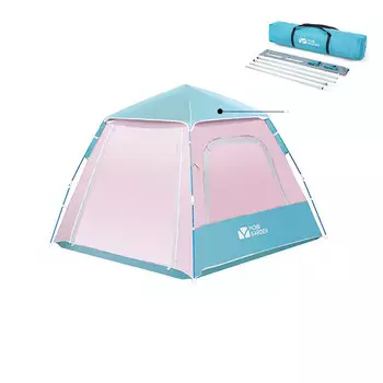 Mobi Garden палатка для улицы, полностью автоматическая, для кемпинга, пикника, защита от солнца, быстро открывающаяся, космическая версия с нулевым движением, версия 145 (розовый синий)