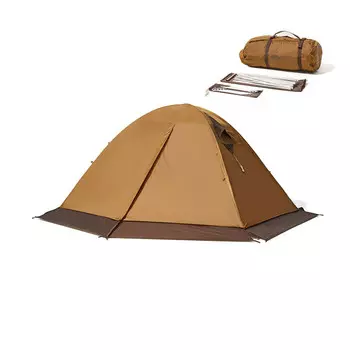 Mobi Garden палатка уличная непромокаемая четырехсезонная палатка со снежной юбкой для походов в холодную гору плюс теплый песочный цвет (три человека)