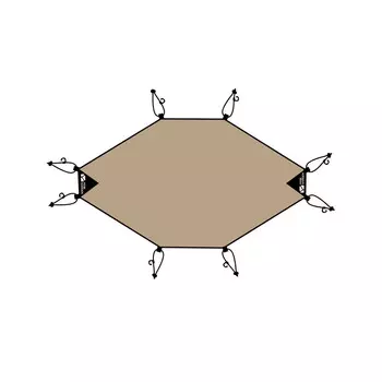 Mobi Garden, полусферическая шаровая палатка для кемпинга, большого пространства, утолщенная, непромокаемая, Commander 160, потолочная, цвета песчаника