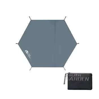 Mobi Garden шестиугольный коврик для улицы, парка, травы, песка, пикника, влагостойкий коврик для палатки (шестиугольный на 2 человека) не поставляется с напольными гвоздями