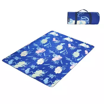 Mobi Garden Складной портативный коврик для пикника в парке, кемпинге, ультралегкий коврик для пикника с обновленным принтом оленя (150*200)