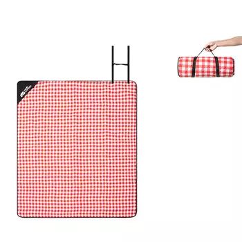 Mobi Garden складной портативный полевой коврик для кемпинга, сверхлегкая ткань для пикника и лужайки, обновленная версия, красный (180*200)