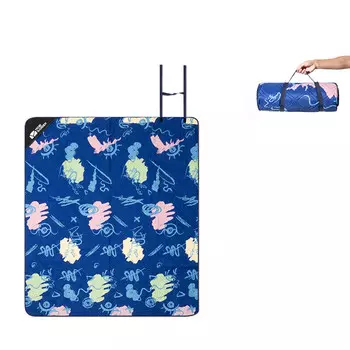 Mobi Garden складной портативный полевой коврик для обеденного перерыва сверхлегкая ткань для пикника на лужайке обновленная версия тихий синий (200*150)