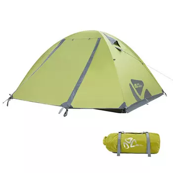 Mobi Garden Туризм и кемпинг Непромокаемое и ветрозащитное уличное оборудование Трехсезонная палатка Cold Mountain AIR Модернизированная желудевая зеленая (четыре человека)