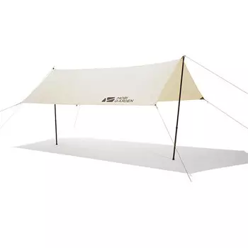 Mobi Garden Уличный непромокаемый и солнцезащитный хлопковый навес для кемпинга Era Square Canopy 410 (цвет слоновой кости)