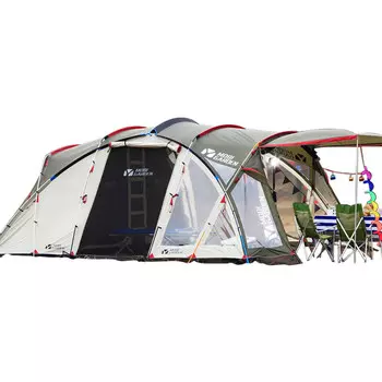 Mobi Garden ветрозащитная и непромокаемая двухслойная палатка для кемпинга на открытом воздухе, очень большая палатка для космического парка, LJ, оливково-зеленый