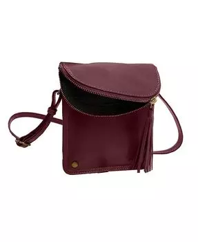 Мобильная кожаная сумка XBody Hadaki, цвет Burgundy