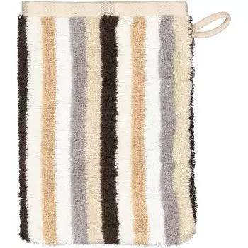 Мочалка shades stripes 6235 песок Cawoe, бежевый