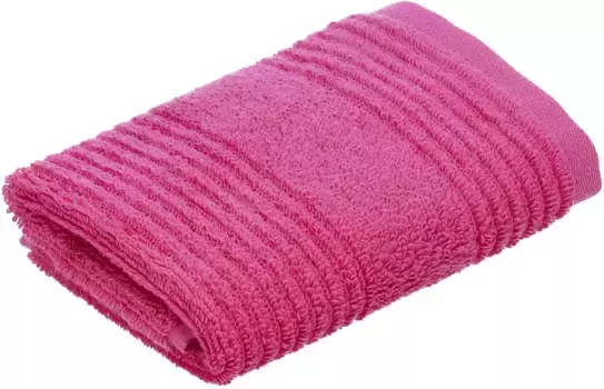 Мочалки Vossen "Завтра", (3 шт.), с полосатой структурой 30х30 см (3 шт.), цвет prime rose