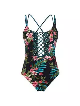 Mochi Suga Babe в цельном купальнике Skinny Dippers, черный