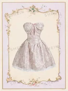 MOD Платье-футляр в стиле ретро Украшенная цветами и жемчугом, ретро-одежда для женщин, школьная одежда, новогодние танцевальные платья Shein, мультиколор