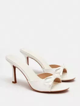 MOD Туфли на Высоком каблуке с бантом Для дам Модные босоножки на Высоком каблуке