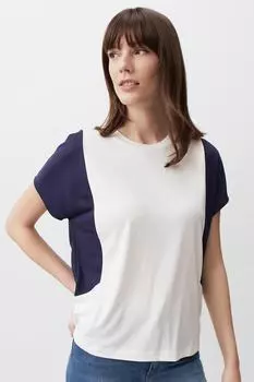 Модальная футболка с дизайном колор-блок Jimmy Key, белый