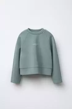 Модальная толстовка со слоганом ZARA, зеленый