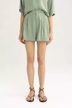 Модальные шорты Defacto, зеленый