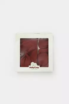 Модальный набор из 4 штук (топ с длинными рукавами, брюки, шапка, перчатки) BabyCosy Organic Wear, плитка