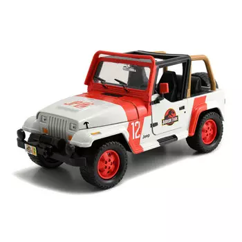 Модель автомобиля Jeep Wrangler 1/24 из Мира Юрского периода Jada