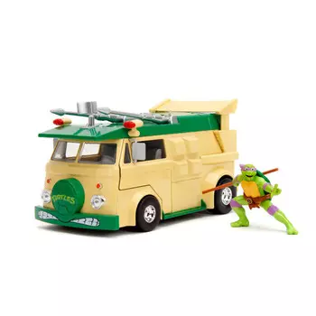 Модель автомобиля Teenage Mutant Ninja Turtles 1/24 — Party Wagon (включая фигурку Донателло) Inna marka