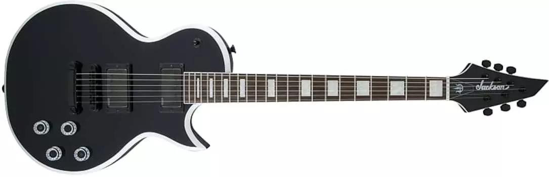 Модель Jackson X Series Signature Marty Friedman MF-1, глянцево-черная с белыми скосами MFSCMONARKH-BLKW/WHTBVL