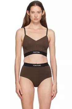 Модельный бралетт с подписью Tom Ford, коричневый