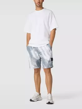 Модель шорт в стиле батик 'GRAPHIC WOVEN SHORT' Calvin Klein Jeans, светло-синий