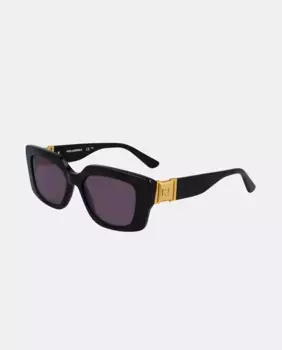Модель солнцезащитных очков KL6125S прямоугольной формы из ацетата Karl Lagerfeld, черный